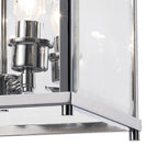 IL31101 Aston 4 Light Chrome Ceiling Lantern