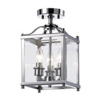 IL31100 Aston 3 Light Chrome Ceiling Lantern
