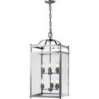 IL31104 Aston 6 Light Chrome Ceiling Lantern