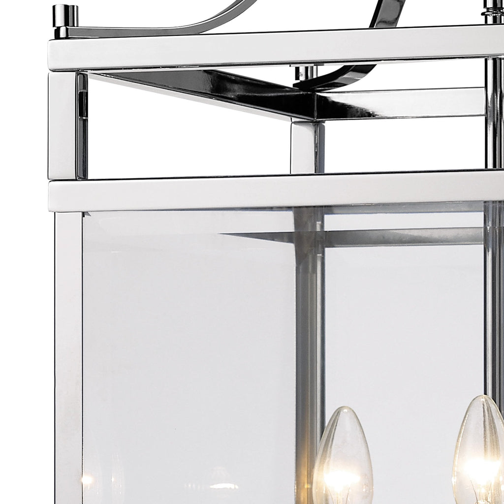 IL31104 Aston 6 Light Chrome Ceiling Lantern