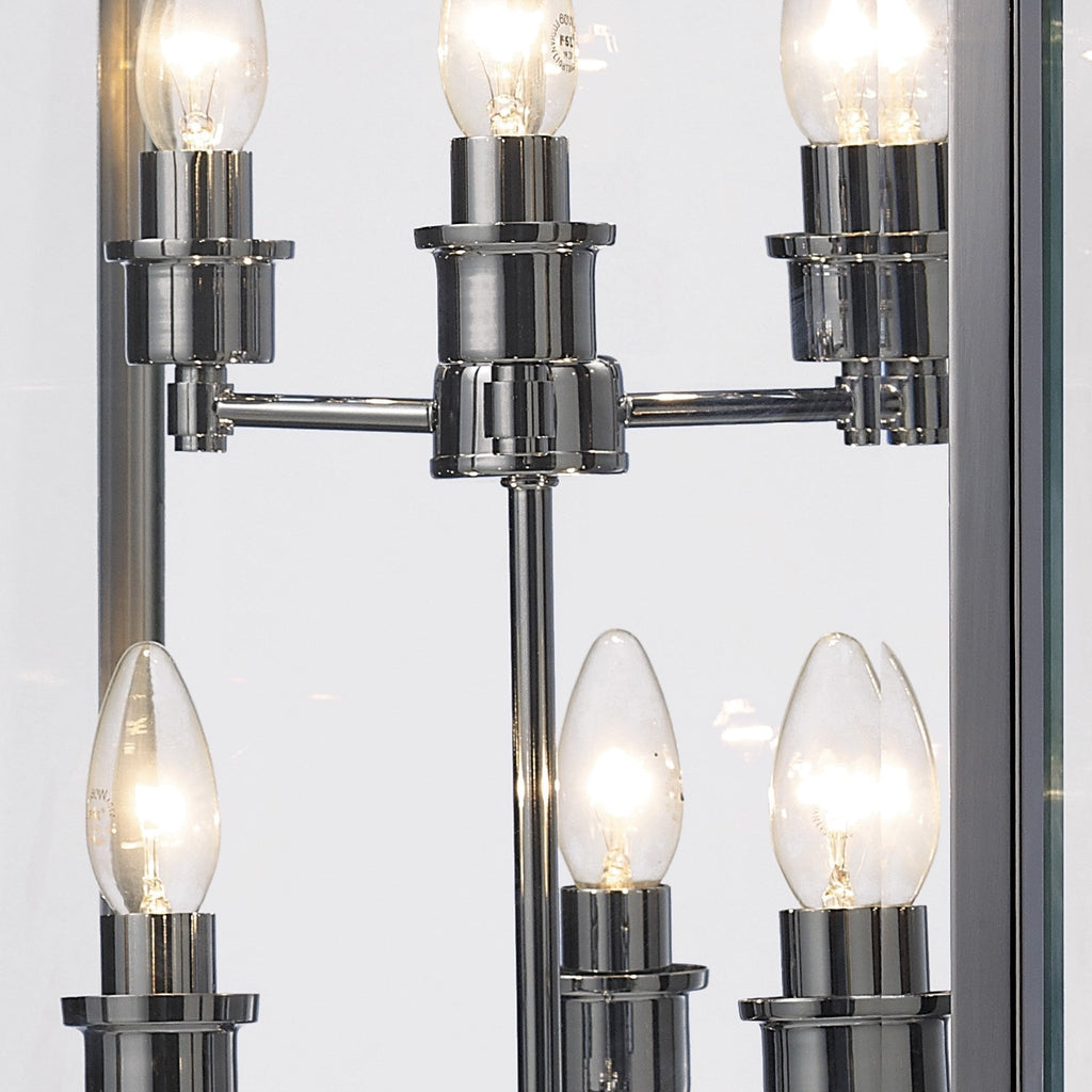 IL31104 Aston 6 Light Chrome Ceiling Lantern