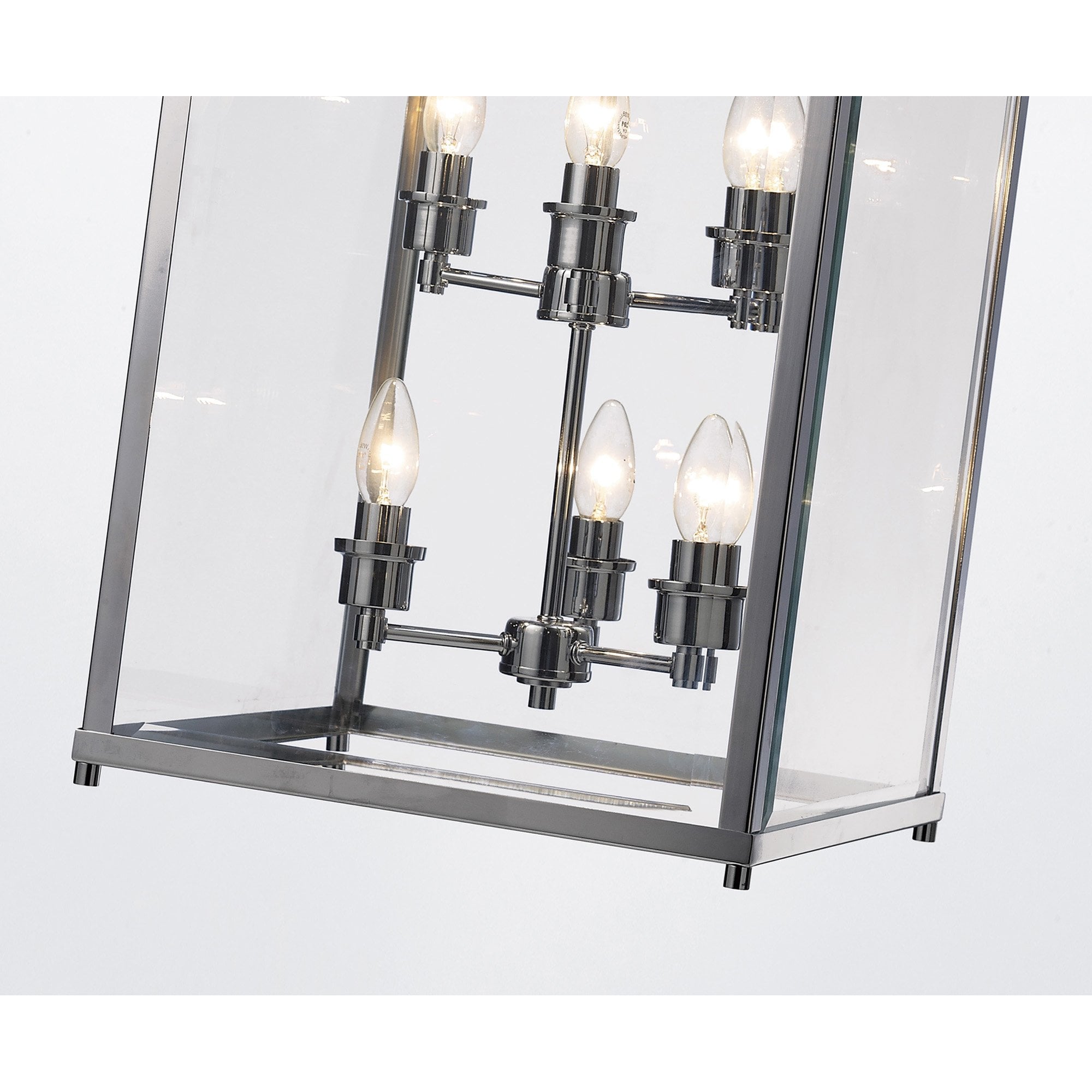 IL31104 Aston 6 Light Chrome Ceiling Lantern