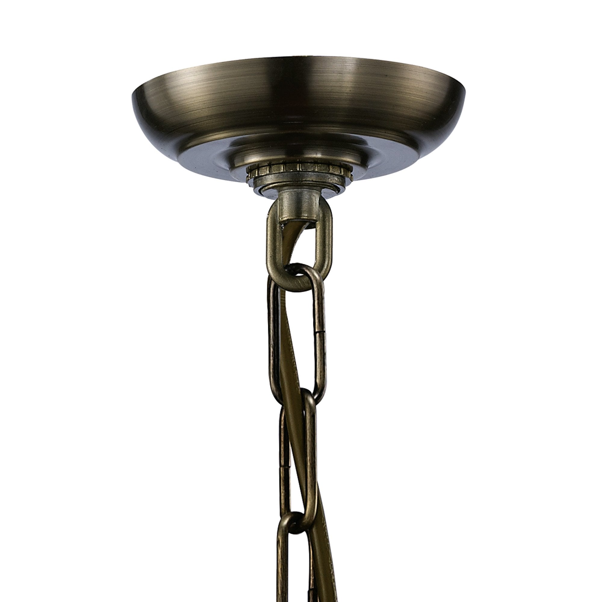 IL31112 Aston 3 Light Antique Brass Ceiling Lantern