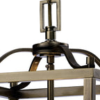 IL31112 Aston 3 Light Antique Brass Ceiling Lantern