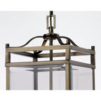 IL31112 Aston 3 Light Antique Brass Ceiling Lantern