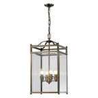 IL31113 Aston 4 Light Antique Brass Ceiling Lantern