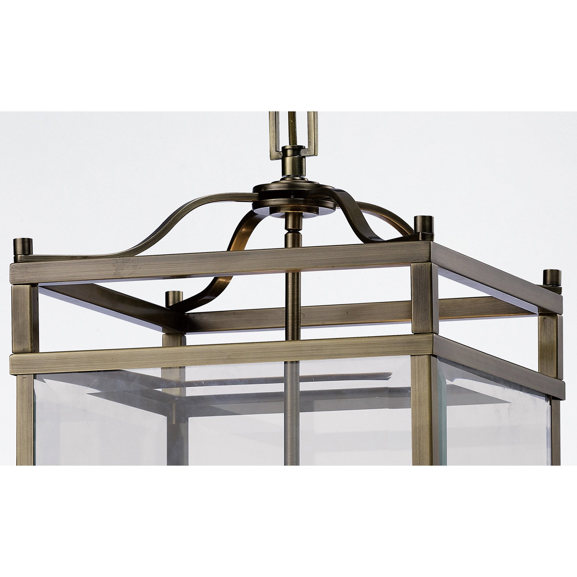 IL31113 Aston 4 Light Antique Brass Ceiling Lantern