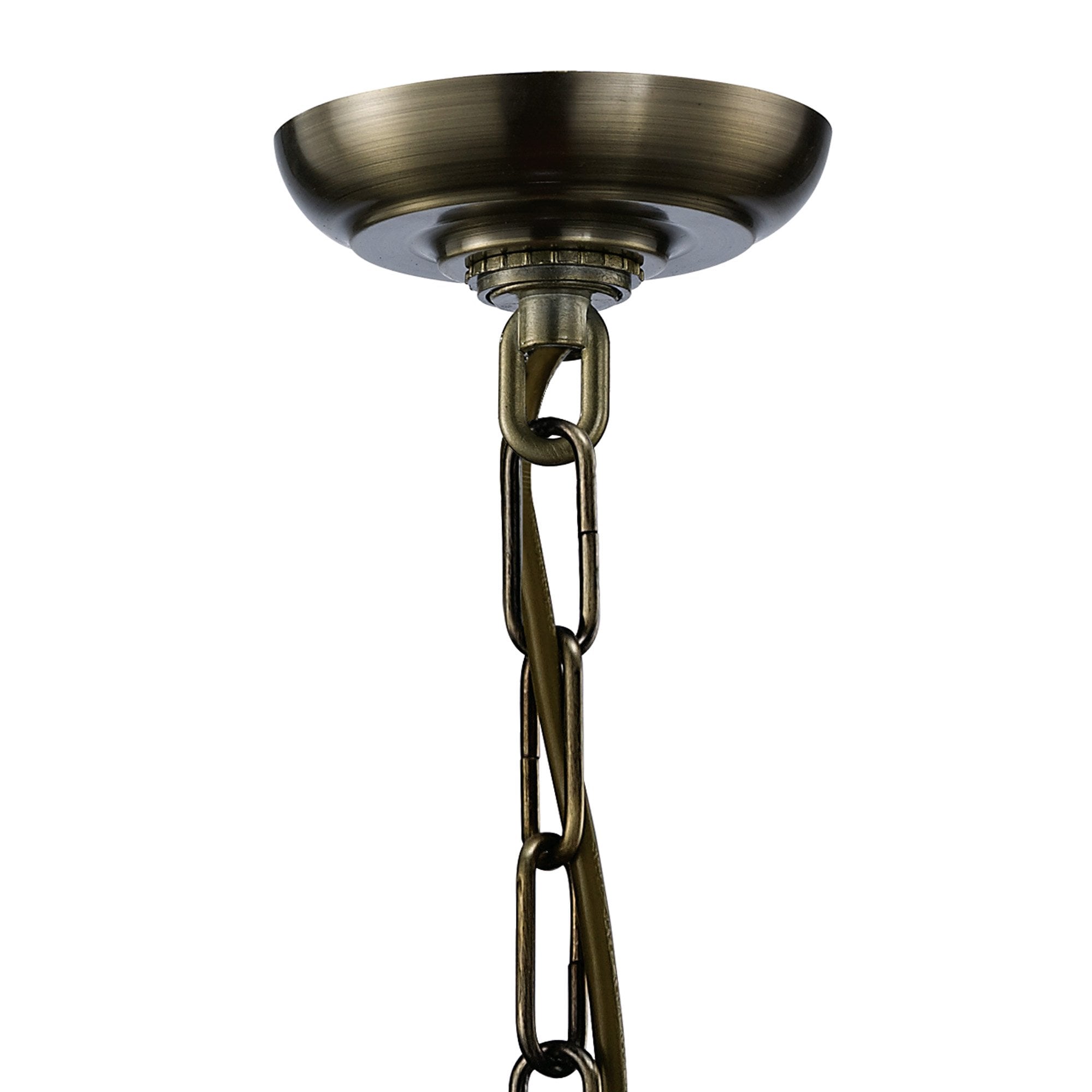 IL31113 Aston 4 Light Antique Brass Ceiling Lantern