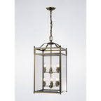 IL31114 Aston 6 Light Antique Brass Ceiling Lantern