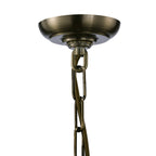 IL31114 Aston 6 Light Antique Brass Ceiling Lantern