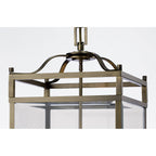IL31114 Aston 6 Light Antique Brass Ceiling Lantern