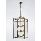 IL31115 Aston 12  Light Antique Brass Ceiling Lantern