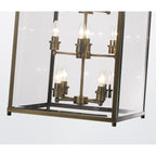 IL31115 Aston 12  Light Antique Brass Ceiling Lantern