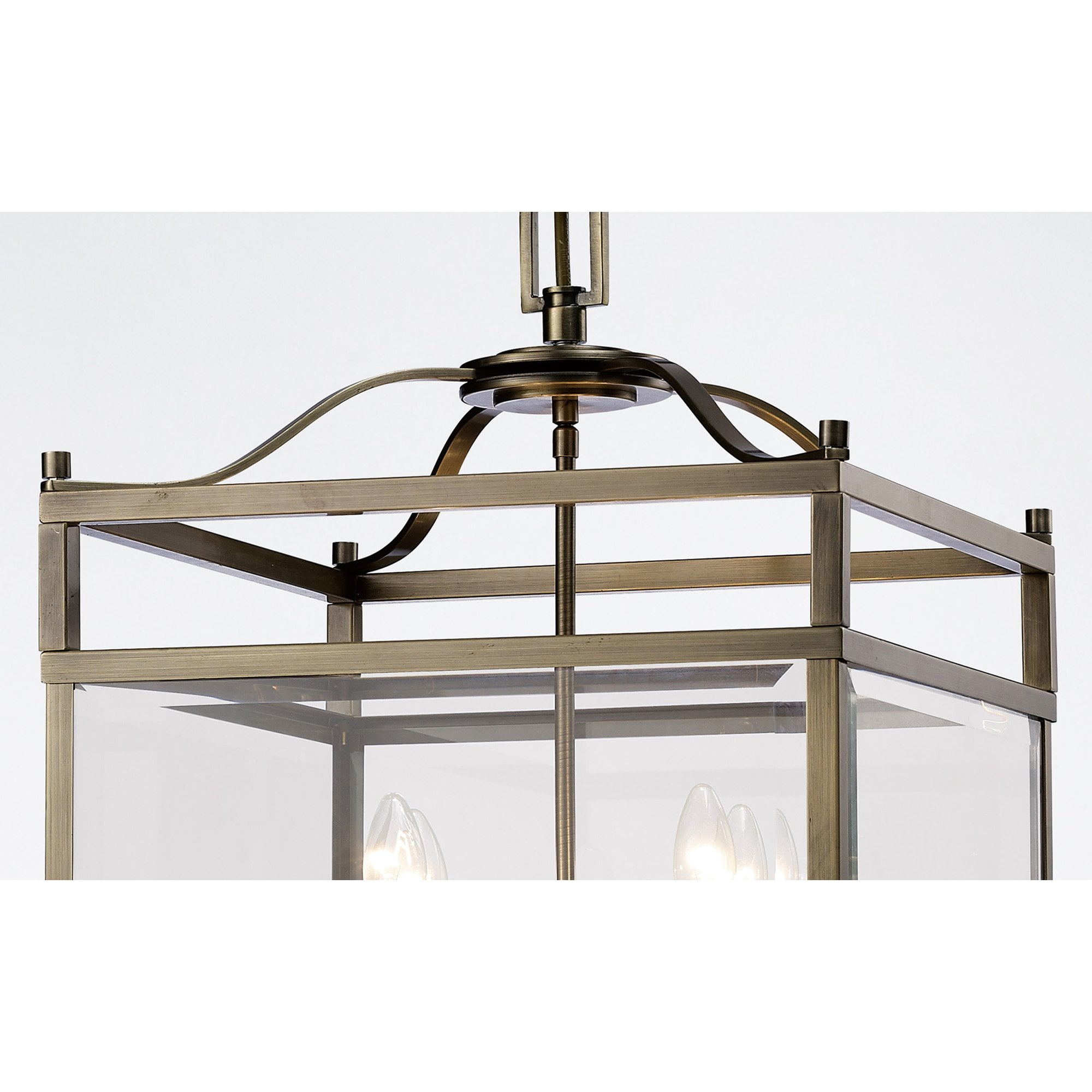 IL31115 Aston 12  Light Antique Brass Ceiling Lantern