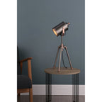 Jake Table Lamp In Antique Silver And Copper Finish JAK4021