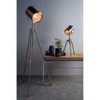 Jake Table Lamp In Antique Silver And Copper Finish JAK4021