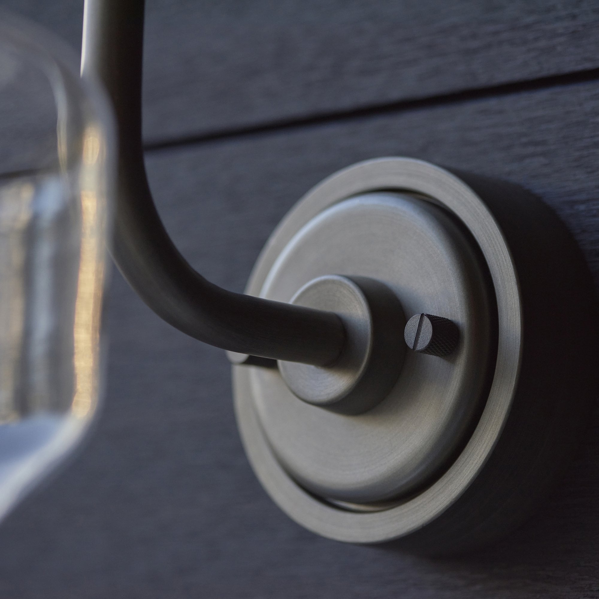 Iconic Exterior Wall Lantern In Brushed Silver Finish With Clear Glass Shade IP44