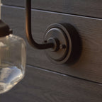 Iconic Exterior Wall Lantern In Matt Black Finish With Clear Glass Shade IP44