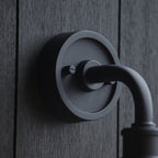 Industrial Outdoor Wall Light In Matt Black Finish With Clear Glass Shade IP44