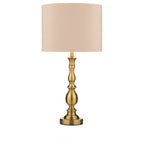 Madrid Antique Brass Table Lamp With Silk Shade MAD4275