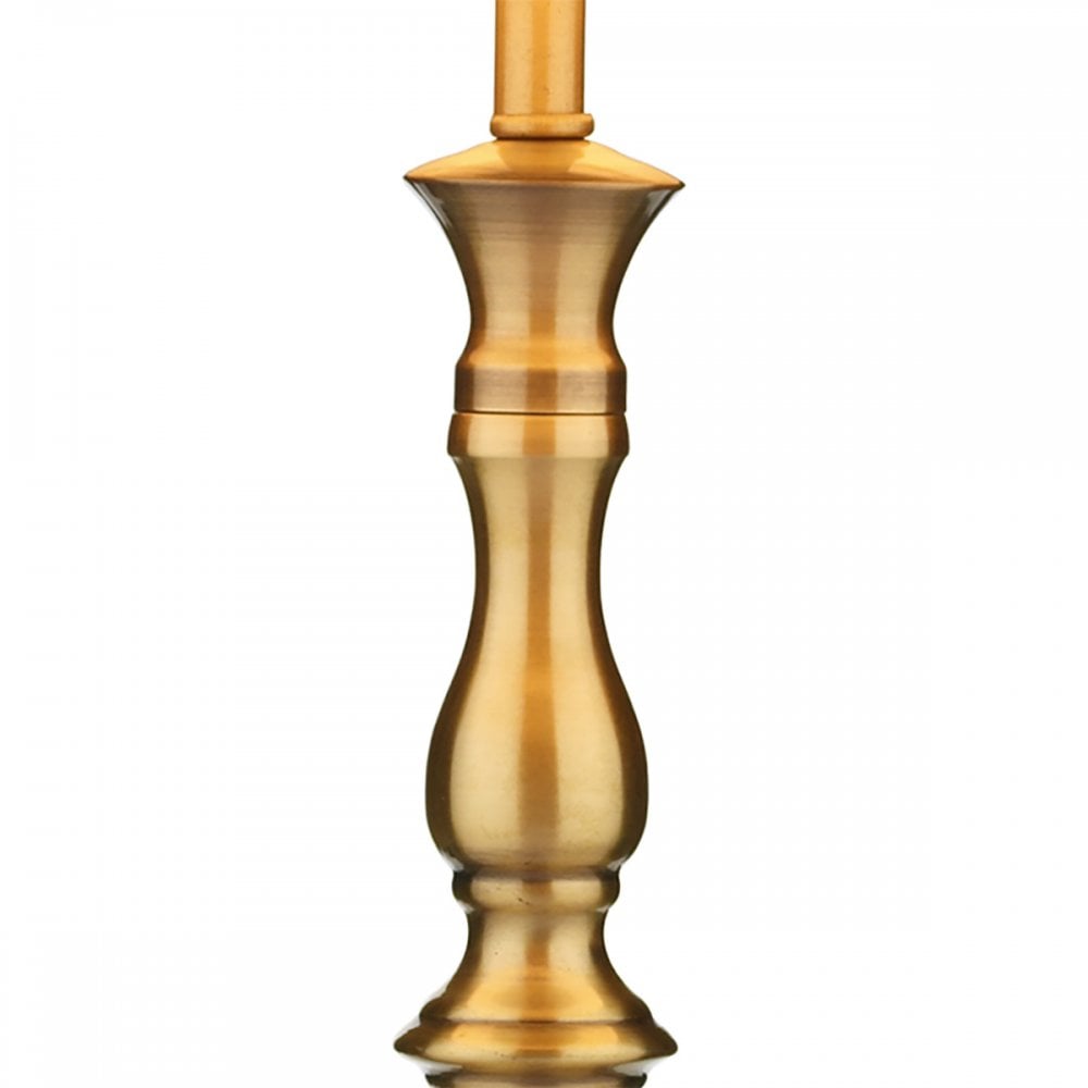 Madrid Antique Brass Table Lamp With Silk Shade MAD4275
