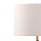 Madrid Satin Chrome Table Lamp With Silk Shade MAD4246