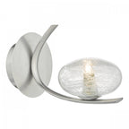Leighton Decorative Single Wall Light In Satin Chrome Finish LEI0746