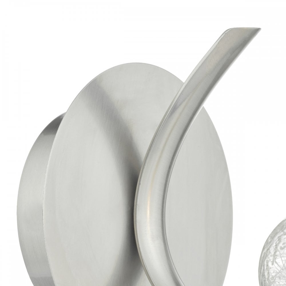 Leighton Decorative Single Wall Light In Satin Chrome Finish LEI0746