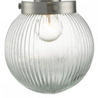 Tamara Classic Wall Light With Clear Ribbed Glass Shade TAM0738