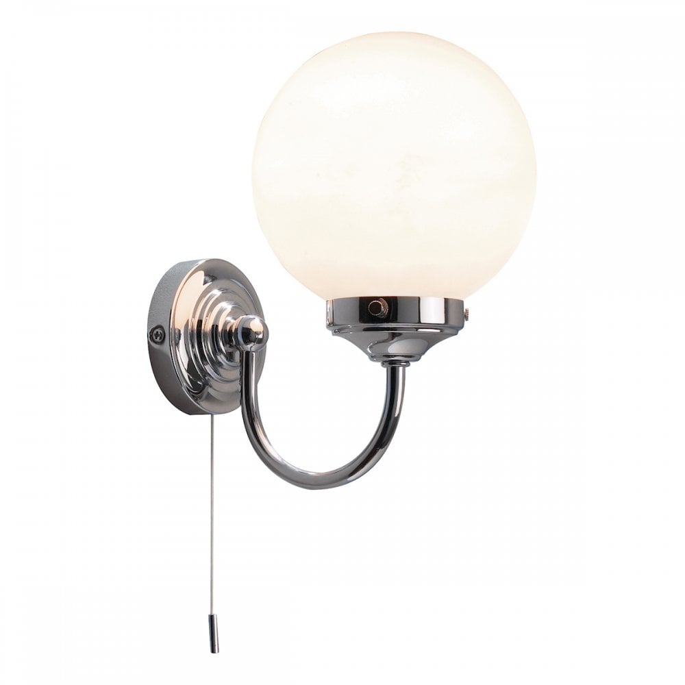 BAR0750 Barclay Chrome Bathroom Wall Light IP44 Rated