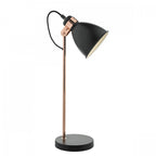 Frederick Modern Task Lamp In Black And Copper Finish FRE4222