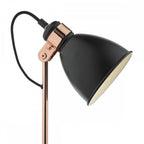 Frederick Modern Task Lamp In Black And Copper Finish FRE4222