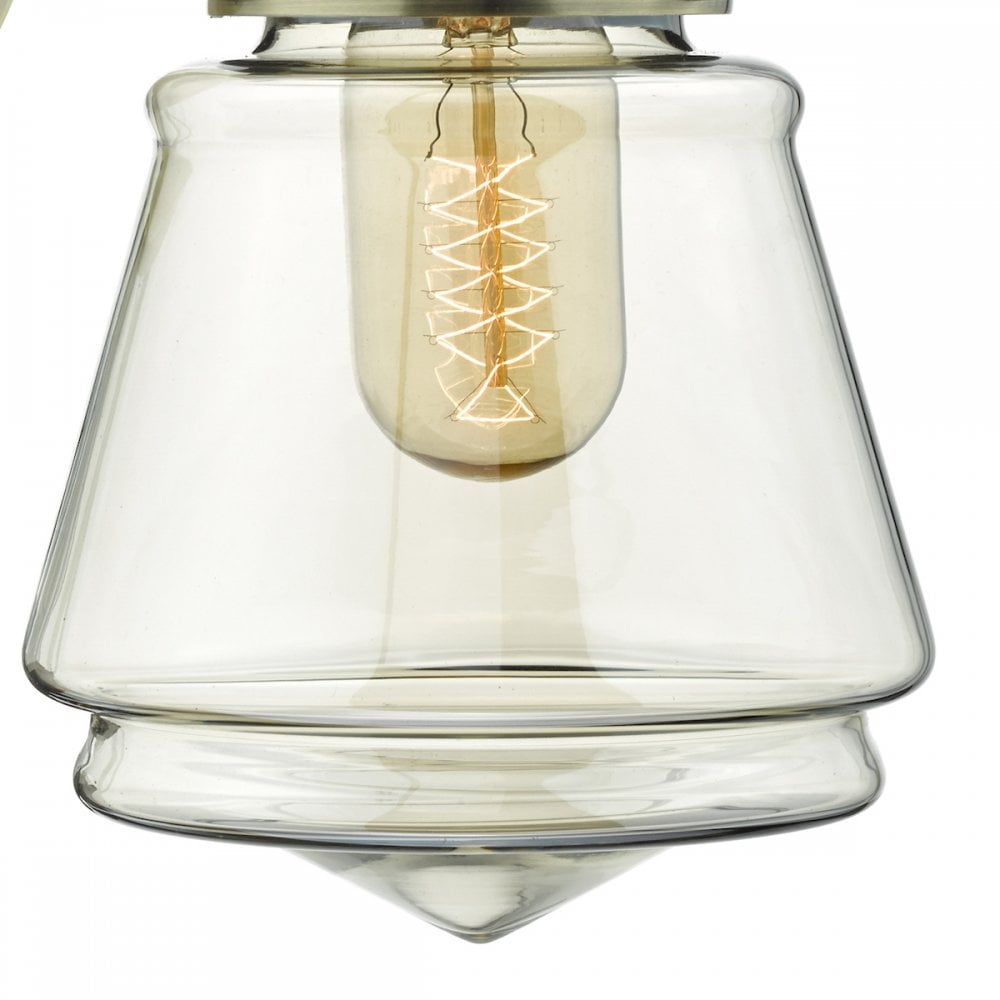 Curtis Vintage Wall Light With Champagne Glass Shade CUR0775