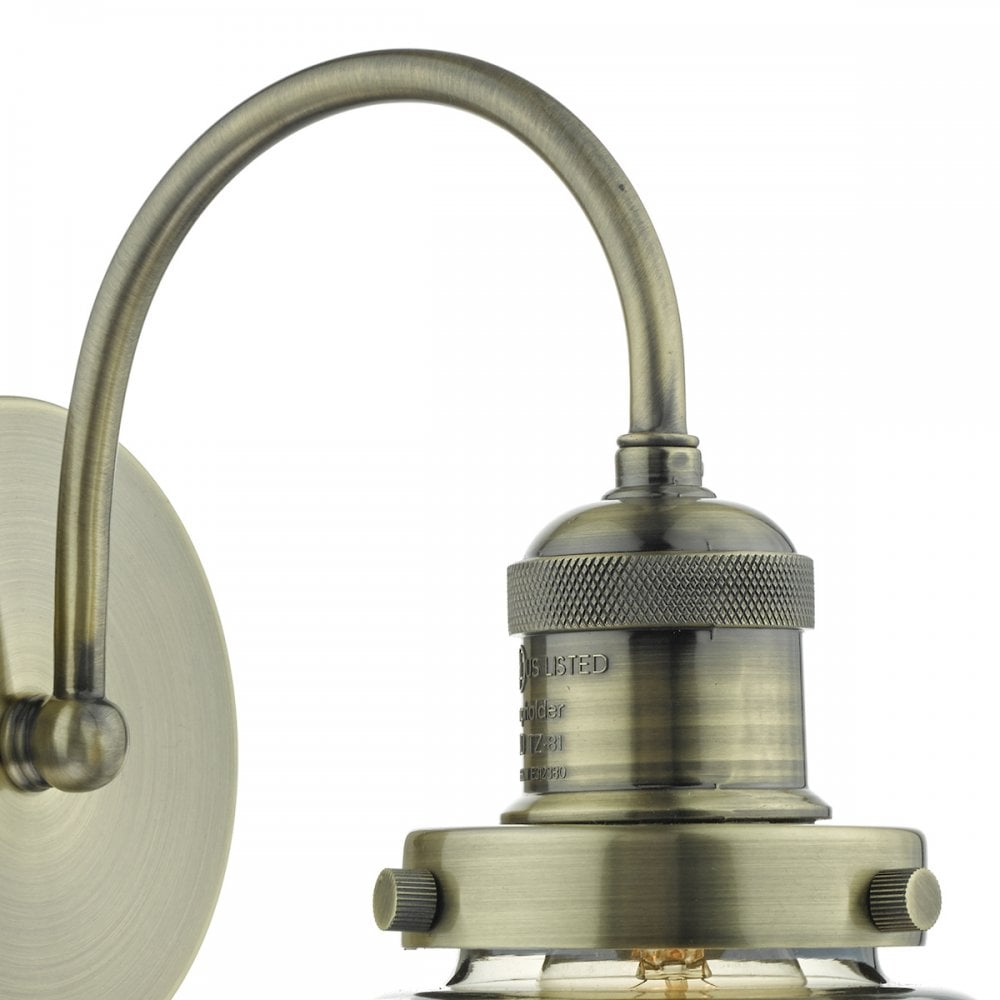 Curtis Vintage Wall Light With Champagne Glass Shade CUR0775