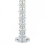 Mina Contemporary Crystal Table Lamp With Cream Shade MIN4208