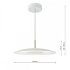 Enoch Modern LED Ceiling Pendant Light In White Finish ENO012