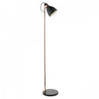 Frederick Modern Floor Lamp In Black And Copper Finish FRE4922