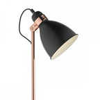 Frederick Modern Floor Lamp In Black And Copper Finish FRE4922
