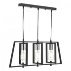 Dax Stylish Ceiling Bar Pendant Light In Chrome And Black Finish DAX0350