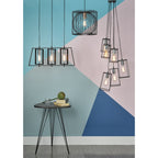 Dax Stylish Ceiling Bar Pendant Light In Chrome And Black Finish DAX0350
