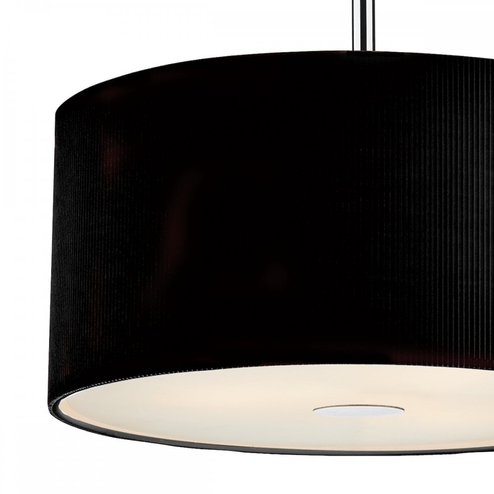 ZAR1022 Zaragoza Small Black Ceiling Pendant