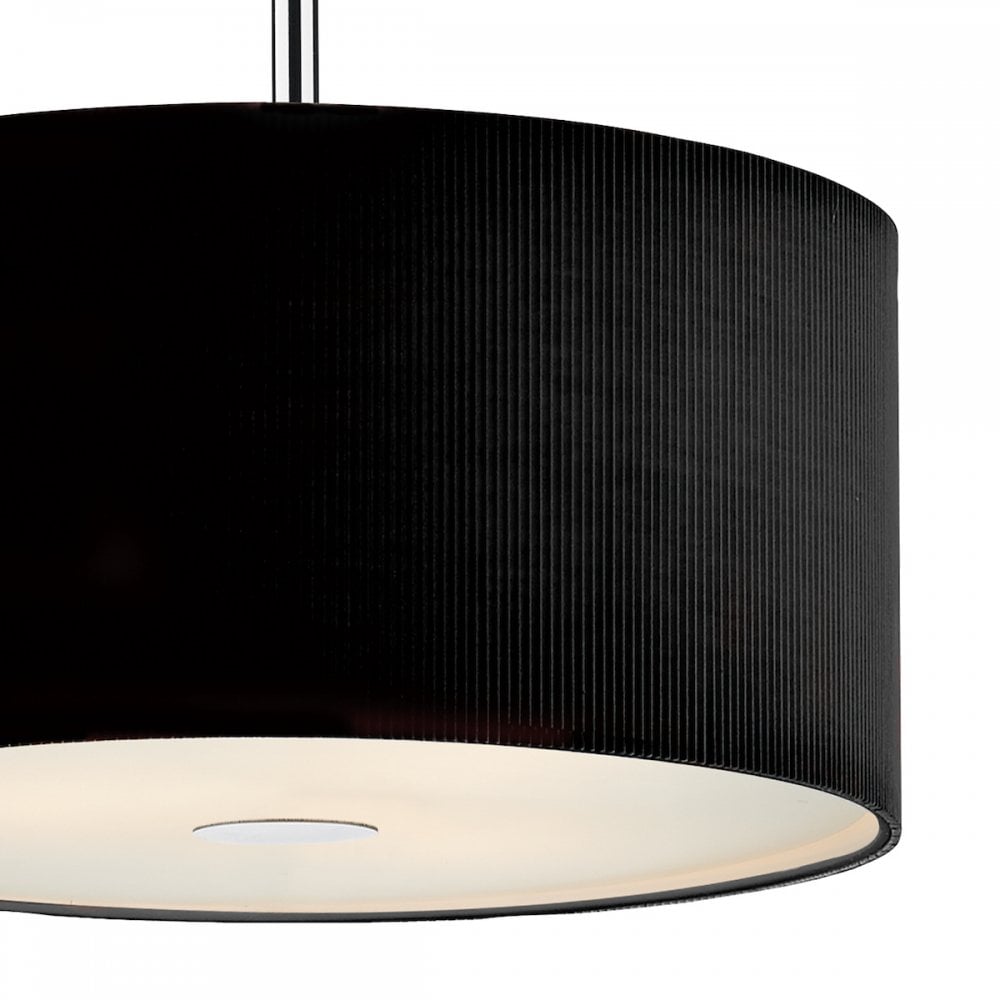 ZAR1022 Zaragoza Small Black Ceiling Pendant