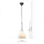 TON862 Tone White Glass Pendant