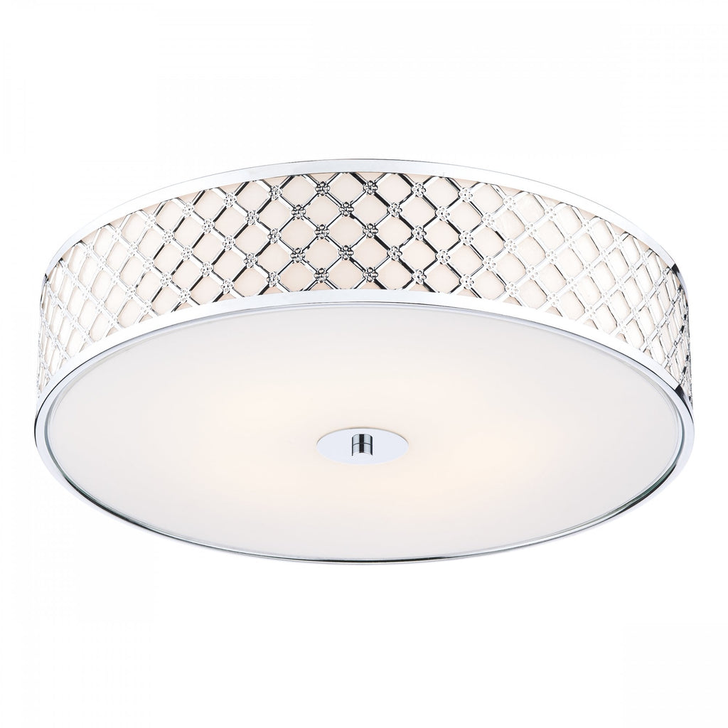 Civic Large Flush Ceiling Light in Chrome Finish CIV5050