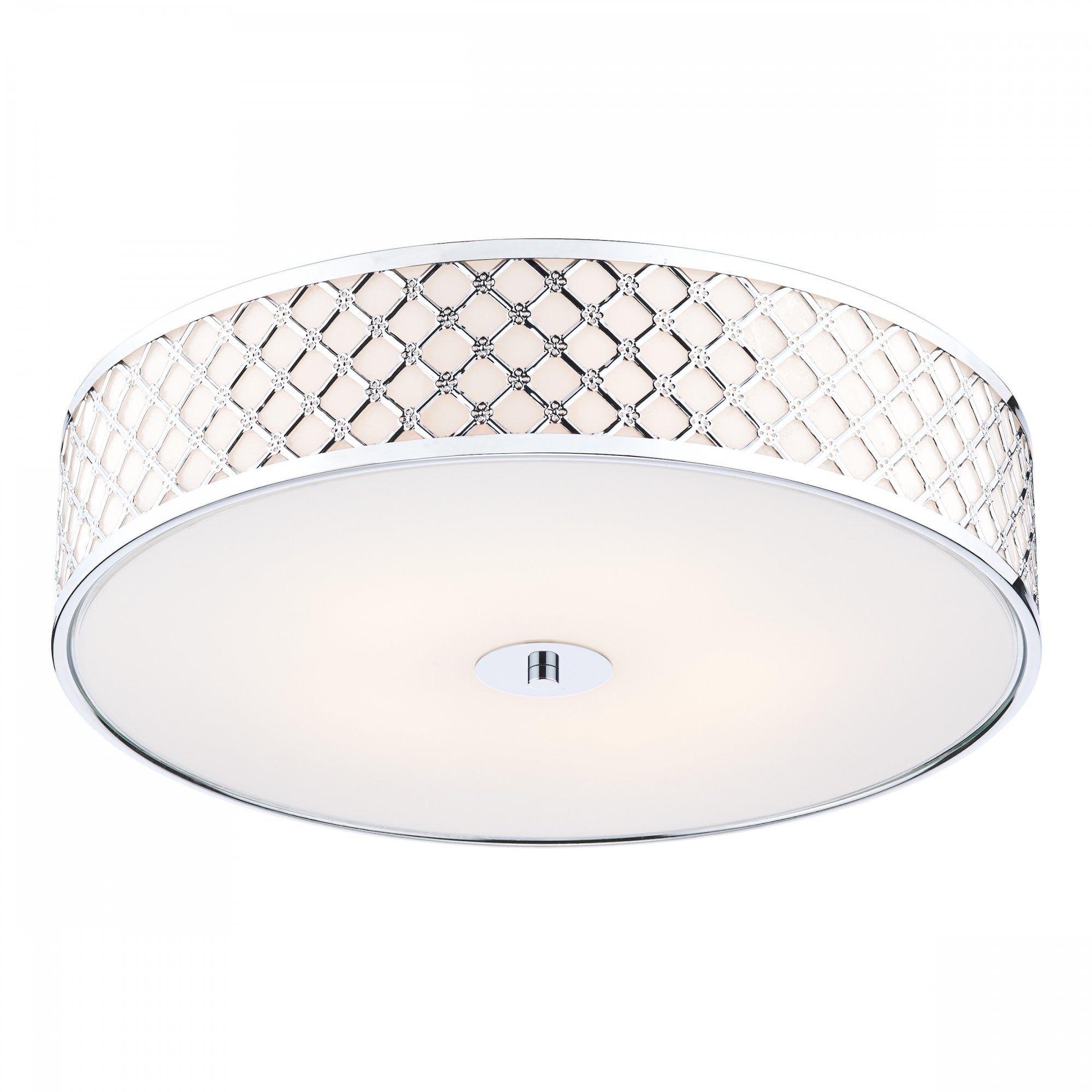 Civic Large Flush Ceiling Light in Chrome Finish CIV5050