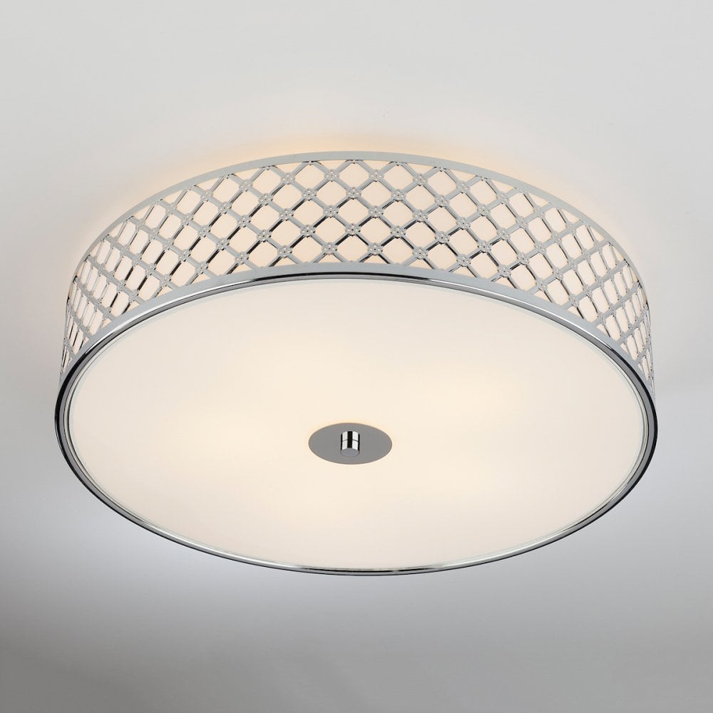 Civic Large Flush Ceiling Light in Chrome Finish CIV5050