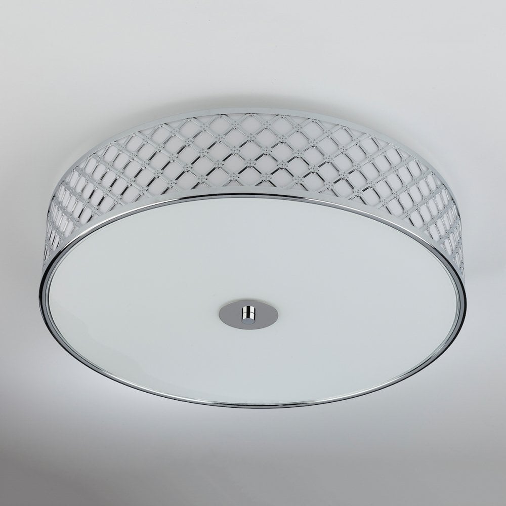 Civic Large Flush Ceiling Light in Chrome Finish CIV5050