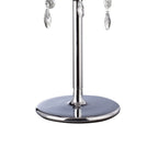 IL30062WH Olivia Chrome Table Lamp with White Shade