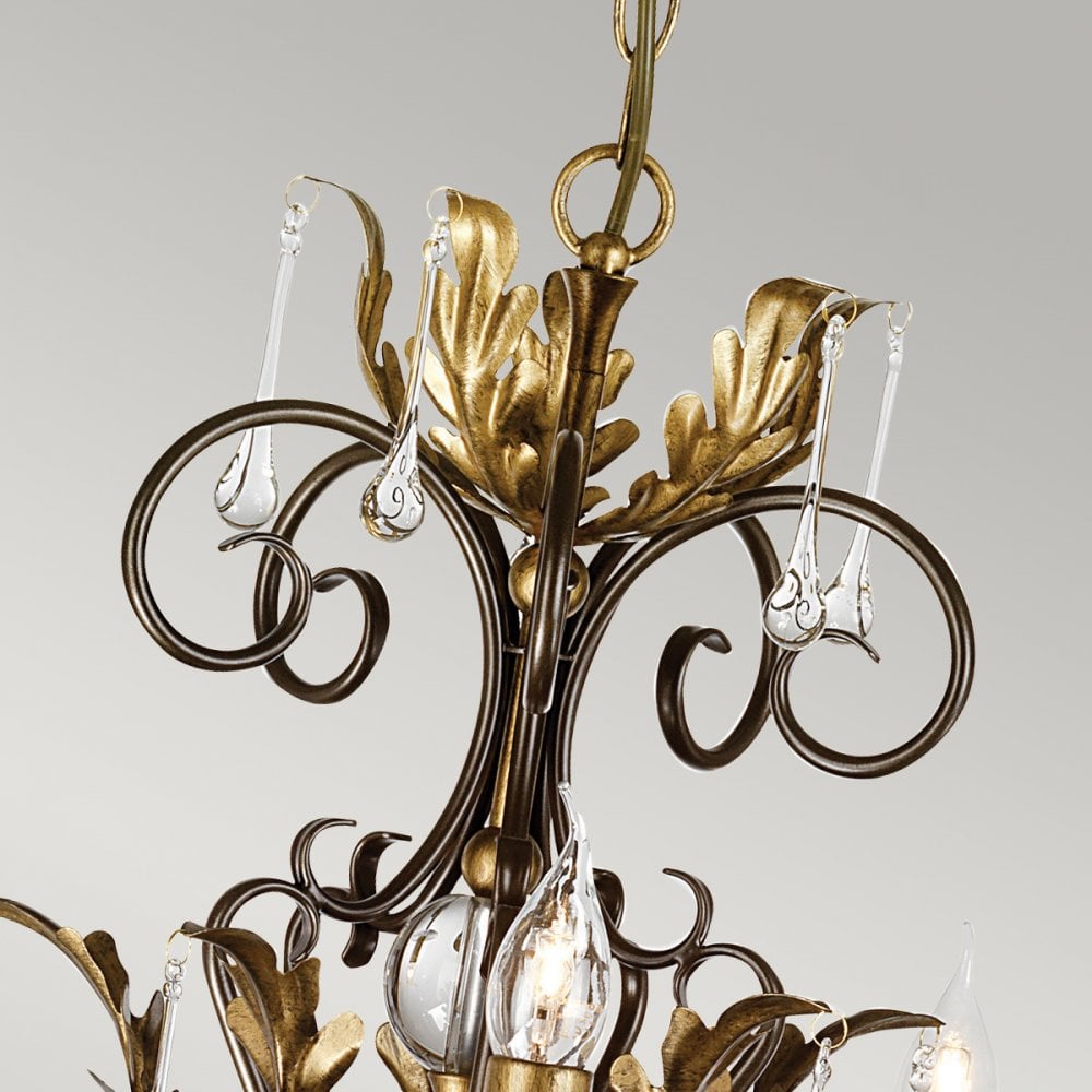 Amarilli 15 Light Ceiling Pendant Light In Bronze Finish