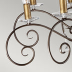 Amarilli 15 Light Ceiling Pendant Light In Bronze Finish